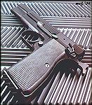 Browning Hi-Power Mk.III .40S&W.  Modifications include C&S strong side safety lock, UM grips, removal of mag disconnect.  This photo doesn''t show true proportions--I''ll work on taking a better phot